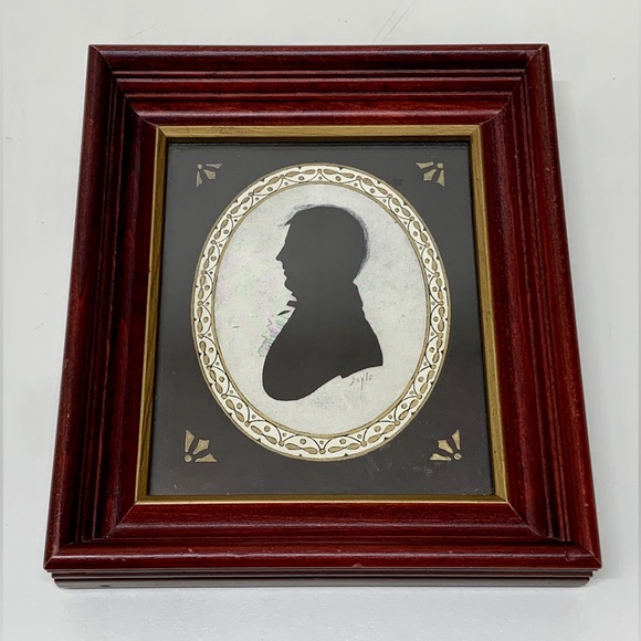 Kindel Framed Antique William Doyle Signed Silhouette Victorian Gentleman - Picture 16 of 16